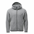 Stormtech ST229 gray hooded zip-up sweatshirt with long sleeves, displayed on a plain white background.