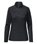 The Sports Overtops is a black, long-sleeve quarter-zip pullover with a stand-up collar, shown on a plain white background. It features a simple, fitted design with no visible logos or patterns.