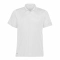 The ST669 by Stormtech is a white short-sleeved polo shirt featuring a collar and three buttons at the neckline. Its lightweight and breathable fabric makes it ideal for casual or semi-formal occasions.
