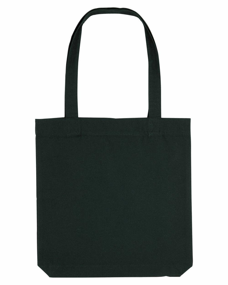 A Stanley/Stella SX061 tote bag in plain black canvas featuring two long handles.