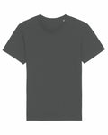 Stanley/Stella's SX087 dark gray plain T-shirt with short sleeves, showcased on a white background.