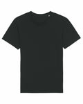SX087 black T-shirt by Stanley/Stella displayed against a white background.
