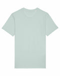 The SX087 by Stanley/Stella is a plain light mint green T-shirt featuring short sleeves and a round neckline, displayed on a white background.