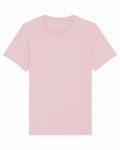 The SX087 t-shirt by Stanley/Stella is displayed against a white background, featuring a light pink hue with a round neckline that emphasizes its simple and unadorned design.