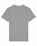 The SX087 by Stanley/Stella is a plain grey T-shirt showcased against a white background. This T-shirt features a round neckline and short sleeves, with no visible logos or designs.