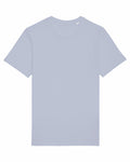 The SX087, a plain light gray T-shirt by Stanley/Stella, with short sleeves and a round neckline is centered against a white background.