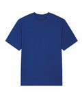 Displayed against a white background is the Stanley/Stella SX142, a plain blue T-shirt featuring short sleeves and a round neckline crafted from cotton fabric.