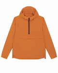 Stanley/Stella SX177 hooded jacket in orange with a half-zip front.