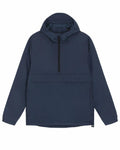 Check out the SX177 by Stanley/Stella, a relaxed-fit pullover jacket in dark blue. It features long sleeves, a half-zip front, and a spacious pocket on the front. Made from lightweight fabric, it is perfect for casual wear.