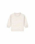 The Stanley/Stella SX187 is a light gray, textured long-sleeve sweatshirt featuring a crew neckline and ribbed cuffs, showcased against a plain white background.