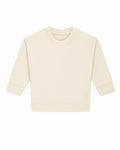 A cream-colored, long-sleeve toddler shirt from Stanley/Stella, identifiable by its round neckline and a small button detail on the shoulder, is displayed against a plain white background. The product is labeled as SX187.