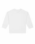 The Stanley/Stella SX187 is a plain white long-sleeve baby shirt featuring snap button details on one shoulder.