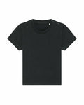 The SX194 by Stanley/Stella is a plain dark green T-shirt featuring short sleeves, a round neckline, and two button closures on one shoulder.