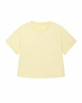 A Stanley/Stella SX198 short-sleeve T-shirt in plain yellow set against a white background.