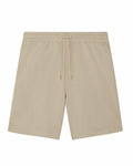 Beige SX200 shorts by Stanley/Stella, featuring an elastic waistband and drawstring, displayed against a plain white background.