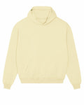 A plain, light yellow hoodie from Stanley/Stella, product name SX217, featuring a front pocket and long sleeves. Its simple design includes ribbed cuffs and waistband. The hoodie is displayed against a white background.