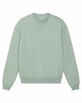 A plain, light green sweatshirt from Stanley/Stella, featuring a crew neck and long sleeves, Product Name SX218.