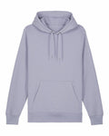 A Stanley/Stella SX225 hoodie in plain light gray, featuring a front pocket and drawstring hood, laid flat.