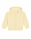 Product SX229, a light yellow hoodie with a front zipper from Stanley/Stella, displayed against a white background.