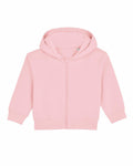 SX229 by Stanley/Stella: A pink zip-up hoodie featuring long sleeves and a hood.