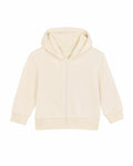 A plain, light beige zip-up hoodie with a hood and long sleeves from Stanley/Stella, product code SX229.