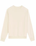 Product SX230 by Stanley/Stella is a plain off-white sweatshirt featuring long sleeves and a crew neck, showcased against a white background.