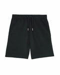 Stanley/Stella's SX232 shorts in dark green feature an elastic waistband and drawstring, along with two side pockets.
