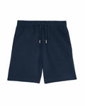 Stanley/Stella SX232 shorts in navy blue, featuring an elastic waistband and drawstring.