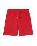 Red shorts by Stanley/Stella, with a drawstring waist, featuring two side pockets. Product Name: SX232.