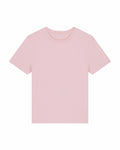 The SX234, a plain T-shirt by Stanley/Stella, is light pink and features short sleeves along with a round neckline. It is displayed on a white background.