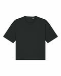 A black short-sleeve T-shirt with a round neckline by Stanley/Stella, product code SX235.