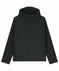 Product SX238 by Stanley/Stella is a dark green hooded jacket featuring a front zipper and long sleeves, displayed on a plain white background.