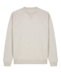 A light grey crewneck sweatshirt with long sleeves and ribbed cuffs, hem, and neckline from the Sweatshirts collection, shown on a white background.