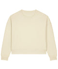 A beige, long-sleeve crew-neck sweatshirt from the Sweatshirts collection is laid flat on a white background.