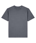 A solid dark grey, short-sleeved crew neck T-shirt from the T-Shirts collection is laid flat on a white background.