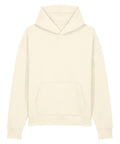 The Hoodies product is a plain, light beige hooded jumper with long sleeves and a front kangaroo pocket, shown against a white background with no visible logos or designs.