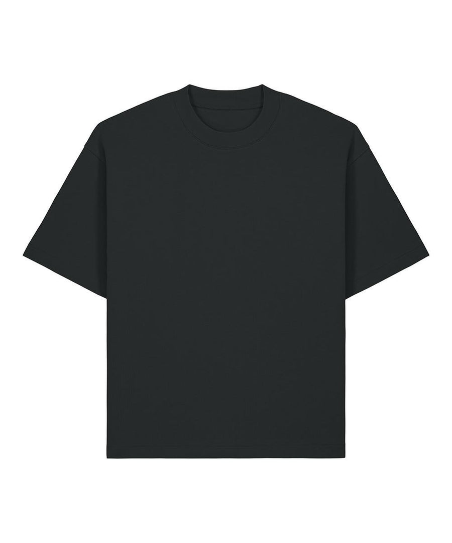 The T-Shirts product is shown laid flat on a white background, displaying the plain black short-sleeve front with no visible logos, patterns, or designs.