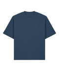 A solid dark teal, short-sleeved T-shirt with a crew neck is laid flat and unworn, centred on a white background. The shirt features no visible designs or logos.