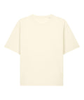 The T-Shirts product is a plain, short-sleeved, off-white tee with a classic crew neck and no visible logos, designs, or patterns, shown laid flat against a white background.