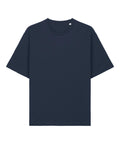 The T-Shirts product is shown laid flat on a white background. It features short sleeves, a plain navy blue colour, and a crew neckline with no visible logos or designs.