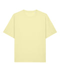 T-Shirts: Light yellow unisex short-sleeve T-shirt with a simple round neckline, shown front-facing and laid flat on a white background. No visible designs or logos.