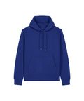 The Hoodies product is a plain blue hooded sweatshirt featuring long sleeves, drawstrings, and a front kangaroo pocket, shown on a white background.