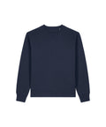 A dark navy blue, long-sleeved crew neck sweatshirt from Sweatshirts, displayed flat on a white background.