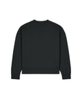 A basic black long-sleeve crew-neck sweatshirt from Sweatshirts is shown on a white background. It features a minimalist design with no logos, patterns, or embellishments.