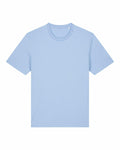 A Stanley/Stella SX701 plain light blue short-sleeved t-shirt displayed against a white background.