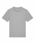 The Stanley/Stella SX701, a plain gray T-shirt showcased against a white background, features a classic crew neck and short sleeves. It is crafted from soft, breathable fabric with a simple and casual design.
