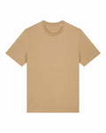 SX701 by Stanley/Stella is a tan short-sleeve T-shirt with a simple crew neck design, pictured against a plain white background. The shirt features no visible patterns or logos.