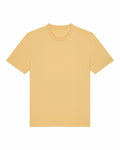 A Stanley/Stella SX701 t-shirt in plain yellow displayed on a white background, featuring a round neckline and short sleeves without any visible logos or designs.
