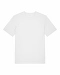 The SX701 by Stanley/Stella is showcased against a white backdrop. This plain white T-shirt features short sleeves and a classic round neckline, with no visible logos or designs.