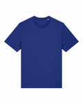 The SX701 by Stanley/Stella, a plain, short-sleeved blue T-shirt with a classic crew neck design, is displayed on a white background.